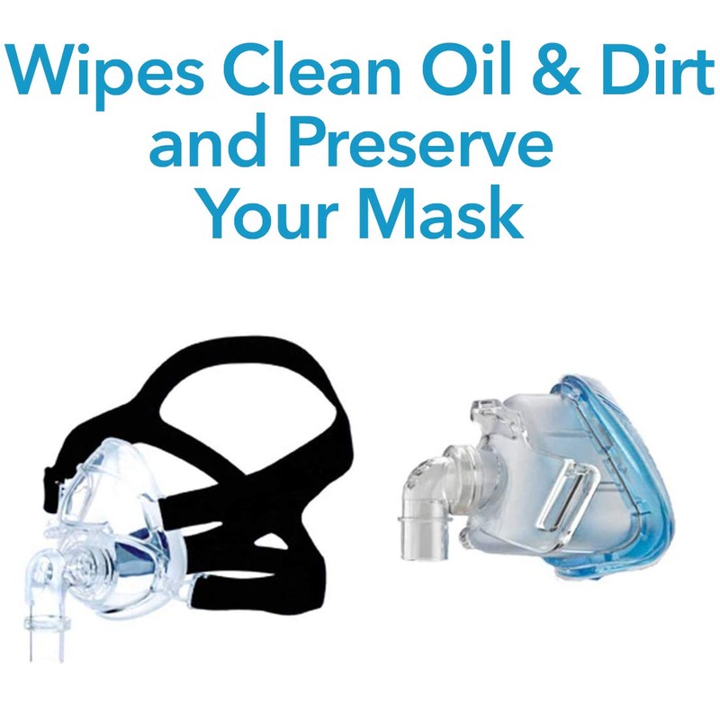 Carex CPAP Mask Wipes - 62 Count of Unscented CPAP