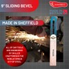 Footprint Tools 9"/228mm Sliding Bevel - Anti-Rust Chemically Blued Hardened