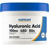 Nutricost Nutricost Hyaluronic Acid Powder 50 Grams - Water Soluble,
