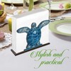 Sea Turtle Napkin Holder for Table - Wooden Coastal Decor