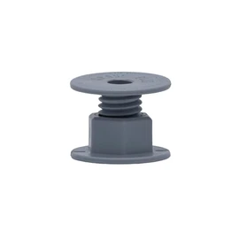 Space-Plug Adjustable Spacer Fixings (Mini Size for 15-35mm Gaps), 25 Pack of Grey Spacers, Professional & DIY use for Kitchen, Bedroom, Bathroom & Furniture installations
