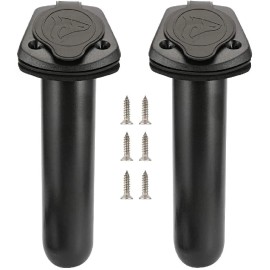 Anndason 2 Pcs Kayak Deck Fishing Boat Rod Holders and Cap Cover,and 2 Pcs Kayak Canoe...