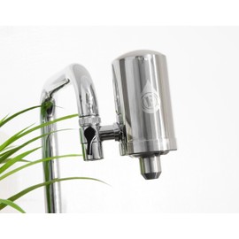 Filtro de agua AquaEOZ Inox | NOM-244-SSA1-2020 | Lanzamiento 2025 | Microfiltración por fibras huecas 0.1 micra | Duración cartucho 1 año