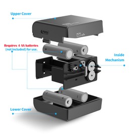 SYLCXX Battery Operated Electric Letter Opener - Letter Openers Envelope Slitter, Envelope Opener, Mail Opener, Universal Envelope Efficient Letter Opener Tool for Office, Home (Black)