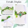 KEUKORZ Fairy Flower Crown Elf Leaf Crown Floral Headband for