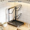 Pot Lid Holder, Pot Lid Organiser, Kitchen Shelf with Spoon