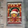 Saoplasa Christmas Party Banner Gingerbread Santa Hat Window Scene Holiday