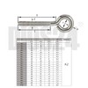 DIOS24 Pack of 25 Eye Bolts with Metric Thread M6-50
