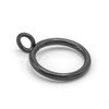 Joyangy 1 inch Black Metal Drapery Curtain Eyelet Rings for