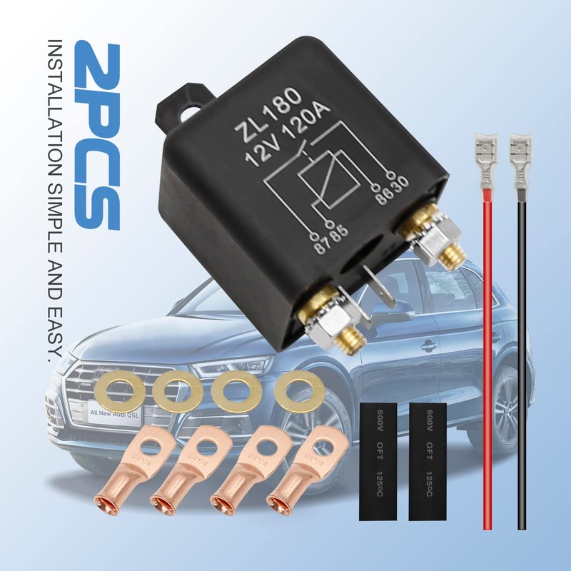 Zreneyfex 12V DC 120 Amp Split Charge Relay Switch -