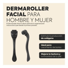 Dermaroller Facial Para Barba Titanio Produce Colágeno 0.3mm