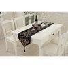 51buyoutgo Black Table Runner, Dining Coffee Table Runners UK Centre,