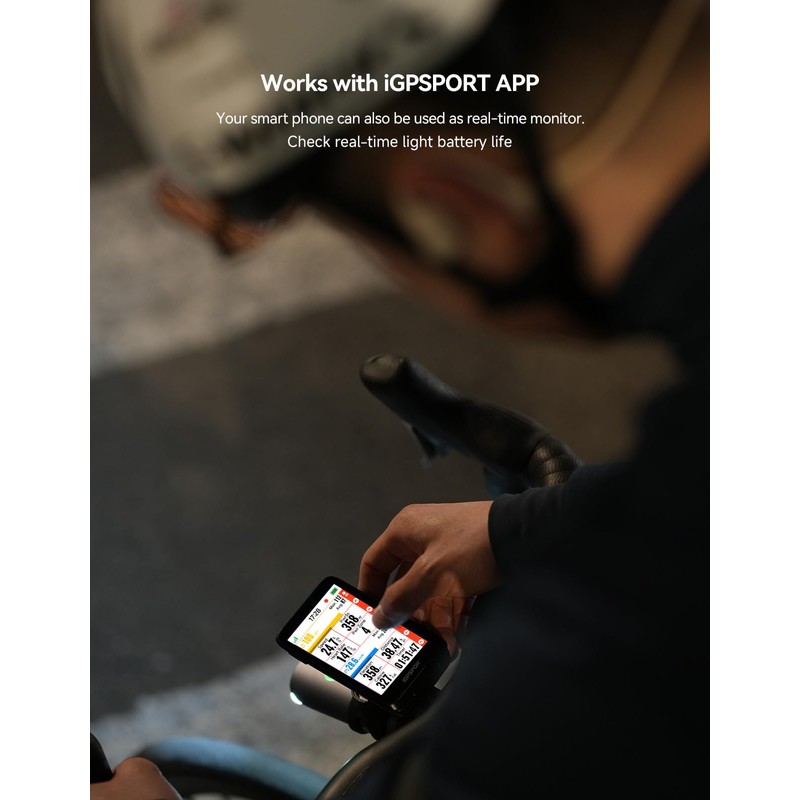 iGPSPORT SRmini Radar Bike Rear Light