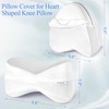 Zelimun Knee Pillow Cover 9.8" x9.8" x5.9", Leg Pillowcase Replacement,