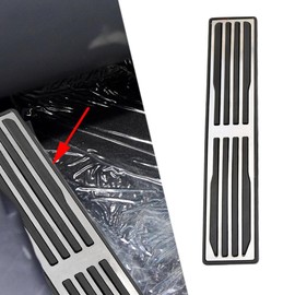 MAIMOCCY Stainless Steel Foot Rest Pedal Cover Compatible With Jaguar XE XF XJL F-Pace F-Type Interior Accessories Footrest Pad Anti-slip Plate