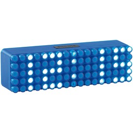 infactory Wecker Digital Design: LED-Designer-Wecker Blue 24" (Stylische Wecker, LED Tischuhr, Beleuchtete Uhr)