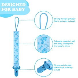 Dummy Clips,5 PCS Baby Pacofier Holders Clips Soother Clip Chain Straps Pacifier Holder Soother Clip for Boys and Girls for Baby Teething Toys Baby Shower