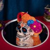 Dia De Los Muertos Floral Skull Scented Candle for Day
