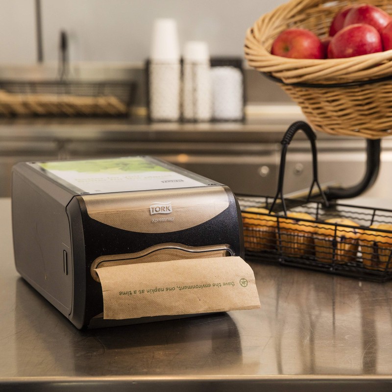 Tork Xpressnap® Counter Napkin Dispenser Black N4, Versatile Design, Signature