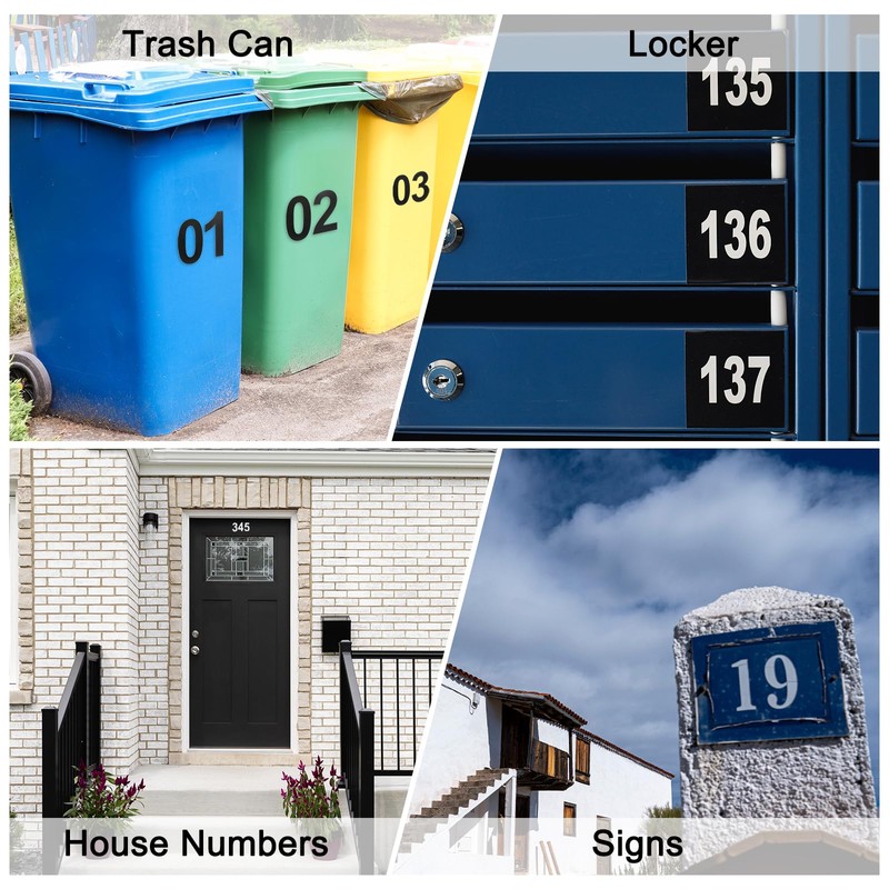 uxcell 3 Sheets/30 Pcs Mailbox Numbers for Outside, 3 Inch