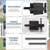 Double Side Gate Latch, Aluminum Self Locking Gate Latch for