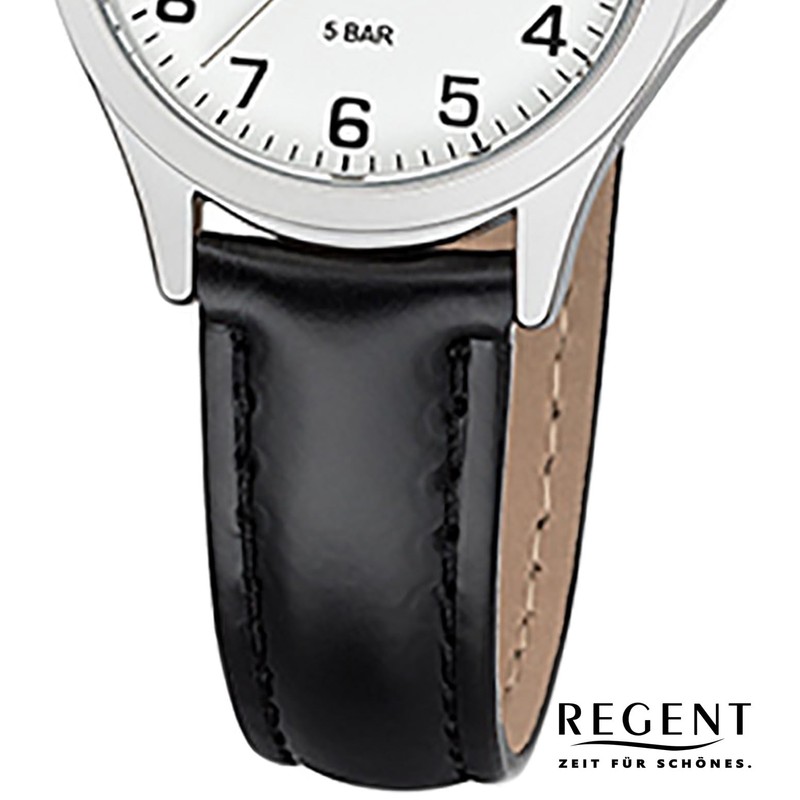 Regent Miyota 2035 Women's Analogue Watch with Faux Leather Strap