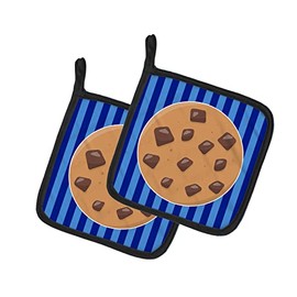 Caroline's Treasures BB6820PTHD Cookie Monster Pair of Pot Holders Kitchen Heat Resistant Pot Holders Sets Oven Hot Pads for Cooking Baking BBQ, 7 1/2 x 7 1/2