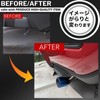 calm wish muffler cutter, black, light, car, downward, single accessory,