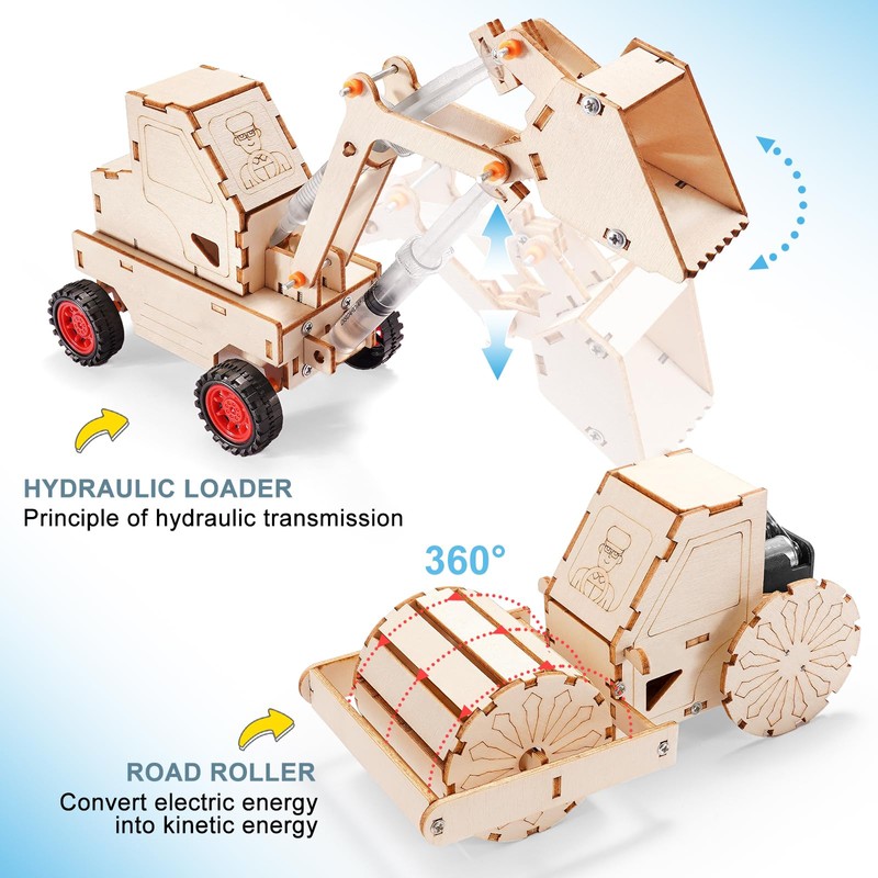 STEM Kits for Kids Ages 8-10 10-12, Wood Building Crafts