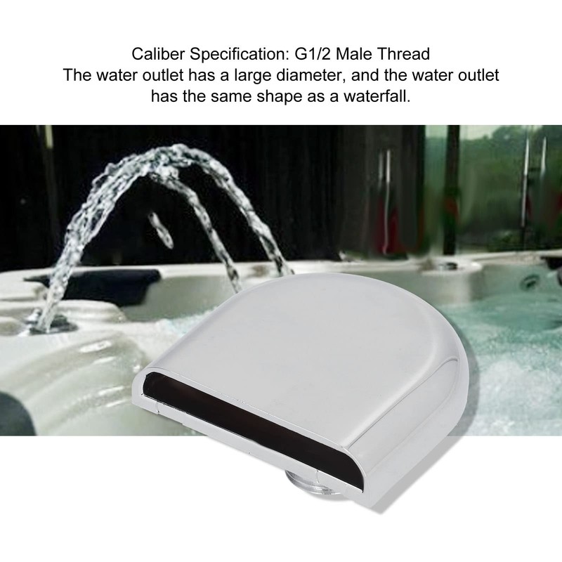 Hapivida Plastic Pool Fountain G1/2 Male Thread Waterfall Overflow Blade