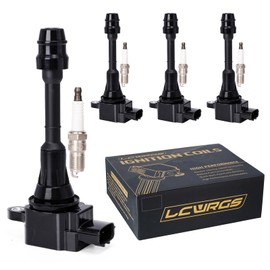 Set of 4 Ignition Coil Pack and Spark Plugs Fits for 2.5 L4 Nissan Altima Sentra 2002 2003 2004 2005 2006 2.5l Replaces UF350 C1398