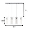 Tawson Alice 4-Light Chandelier Pendant Ceiling Light, Integrated Led and
