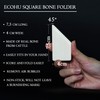 ECOHU Square Bone Folder - Genuine Bone, Paper & Leather