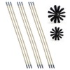 Chimney Cleaning Brush Dryer Duct Cleaner 2-in-1 Kit Fireplace Drier