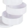 Relaxdays Makeup Organizer Round 3 Rotating Layers Cosmetic Jewelry Bamboo
