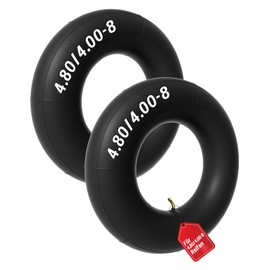2 x Inner Tube 4.00-8 for Wheelbarrow Wheel 4.80/4.00-8 Replacement Hose for Tyres with TR87 Angle Valve Tyre Tube Replacement Hose for Transport Trolley Stacking Truck Hand Truck Handcart
