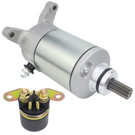 Soarider Starter & Relay for Suzuki QuadRunner 230 LT230E 87-93| QuadRunner 160 LT-F160 91-01| LT230GE 85-86 LTF230 86-87 LT160E 89-92 LT160 03-04, 31100-35B00 31100-02C10 18808 QuadRunner 230 Starter
