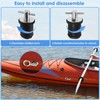 4Pcs Boat Drain Plug Kit Stainless Steel Snap Handle and