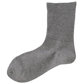 Rakuraku Partner DZL649 Women's and Gentleman Socks, Senior Socks, 3 Sizes Available, Unisex, GY