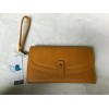 Time & Tru Women's Yellow Isabella Wristlet Smartphone Wallet 7.75"