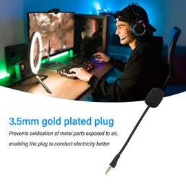 VBESTLIFE Microphone Replacement for Steelseries ArctisⅡ Gaming Headset 3.5mm Detachable Boom Microphone with Noise Cancelling and Foam