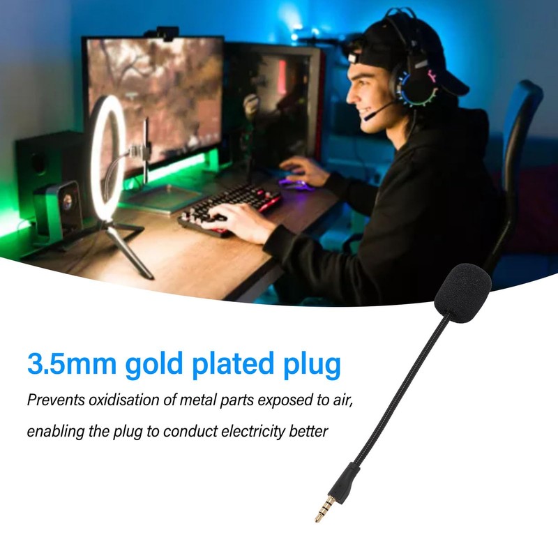 VBESTLIFE Microphone Replacement for Steelseries ArctisⅡ Gaming Headset 3.5mm Detachable