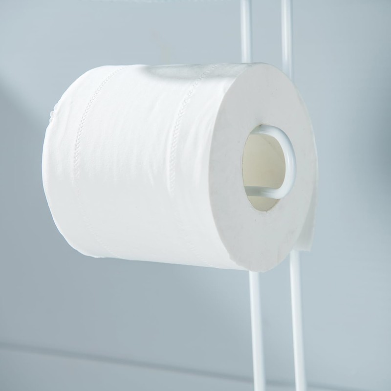 Toilet Paper Holder Free Standing, Adjustable Height, Tissue Paper Roll