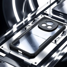 QINOUK Case for Honor Magic 6 Pro, [Airbag Protection] Transparent PC Back + Soft TPU Frame, Anti-Scratch Protective Case for Honor Magic 6 Pro