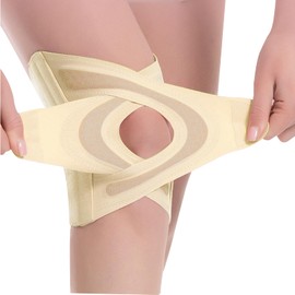 Knee Supporter, Thin, [Cross Press Fixed] Meniscus Supporter Possible, For Knees, Anti-Slip, Compression Knee Support, Sports, Knee Pat, Knee Supporter, Breathable, Unisex, Left and Right Use, Daily