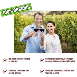 XUNYYBIN Wine Filter - Wine Cleaning Rod - Removes Histamines and Sulphites, Prevents Wine Sensitivity (24)