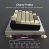 PBT Keycaps Set,Double Shot 137 Keys Cherry Profile, White Grey
