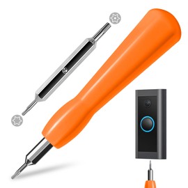 Doorbell Screwdriver Replacement - Double-Ended T6 T15 Security Screws Spare Screws for Ring Doorbell, Compatible with 2nd Generation Video Doorbell 2, Doorbell Screwdriver (Orange)