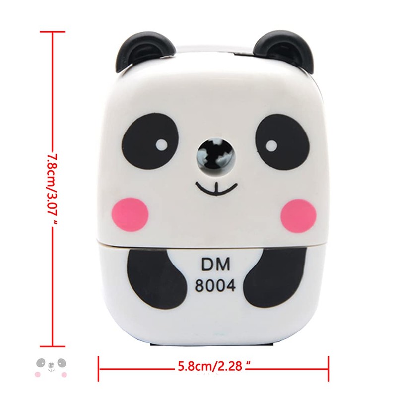 Pencil Sharpener Cute Metal Desk Sharpener with Handle Cartoon Animal