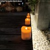 Solar Candles Outdoor Waterproof, 4pcs Rechargeable Dusk to Dawn Little